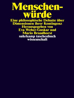 cover image of Menschenwürde